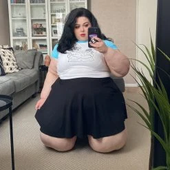 Novateks Mini-Flare Skirt - Gosh! Black