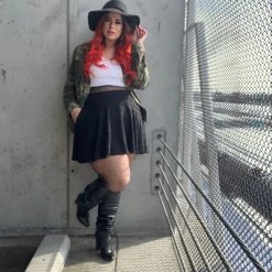 Novateks Mini-Flare Skirt - Gosh! Black