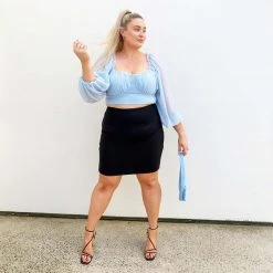 Novateks CLOTHING Pencil Skirt - Oh My! - Black