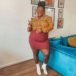 Novateks Mini Skirt - Oh! - Burgundy