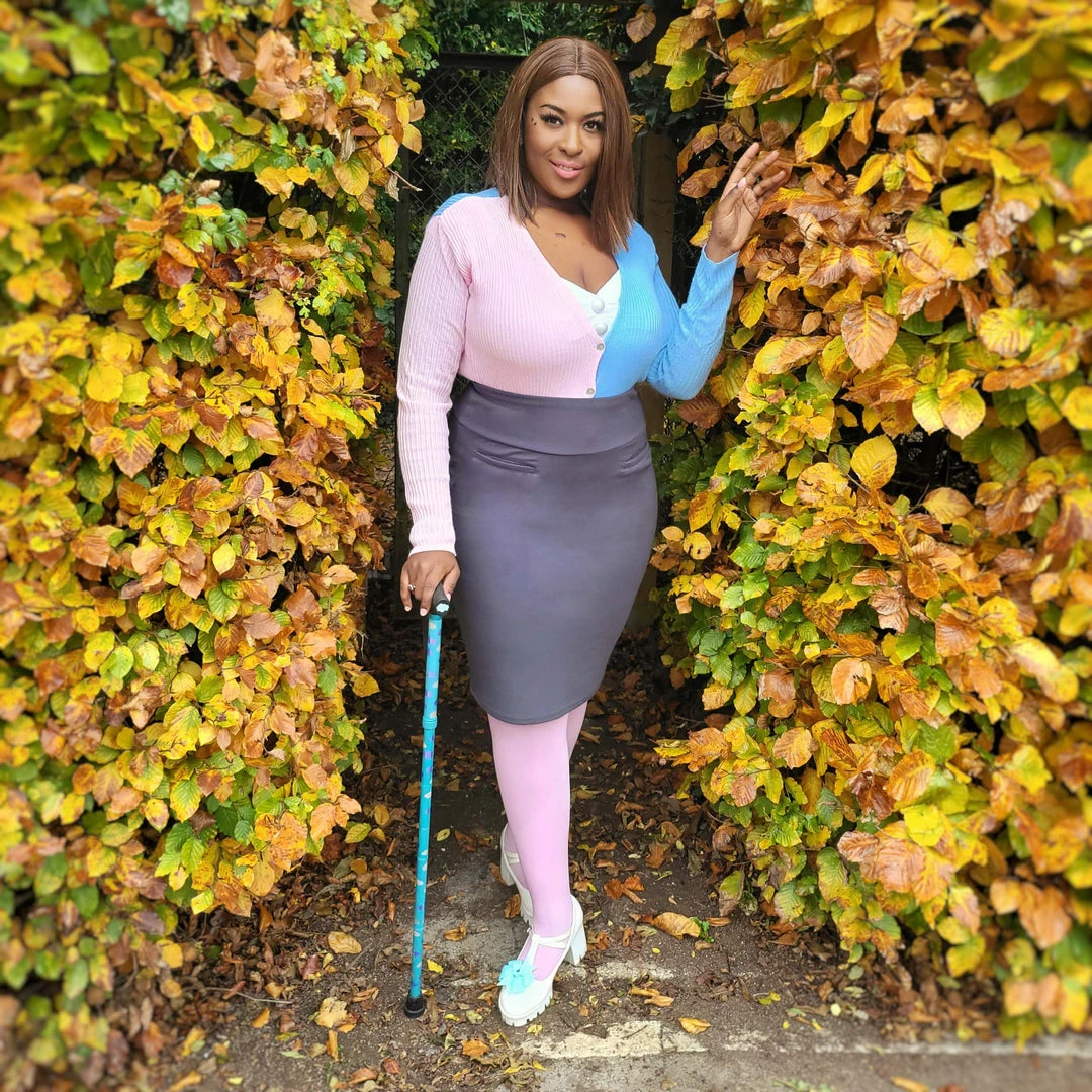 Novateks Pencil Skirt - Oh My! - Slate Grey