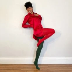 Calzifico Toninelli Opaque Duo Tights - Bottled Delight