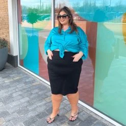 Novateks CLOTHING Pencil Skirt - Oh My! - Black