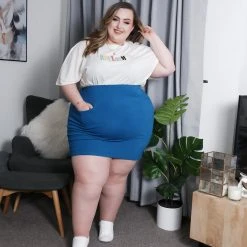 Novateks CLOTHING Mini Skirt - Oh! - Midnight Blue