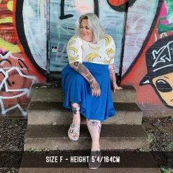 Novateks CLOTHING Flare Skirt - Oh My Gosh! - Midnight Blue