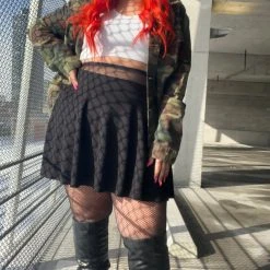 Novateks Mini-Flare Skirt - Gosh! Black