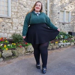 Novateks Mini-Flare Skirt - Gosh! Black