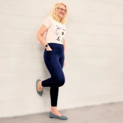 Novateks Squat Proof Leggings - Full Length - Navy