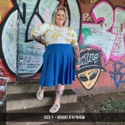 Novateks CLOTHING Flare Skirt - Oh My Gosh! - Midnight Blue