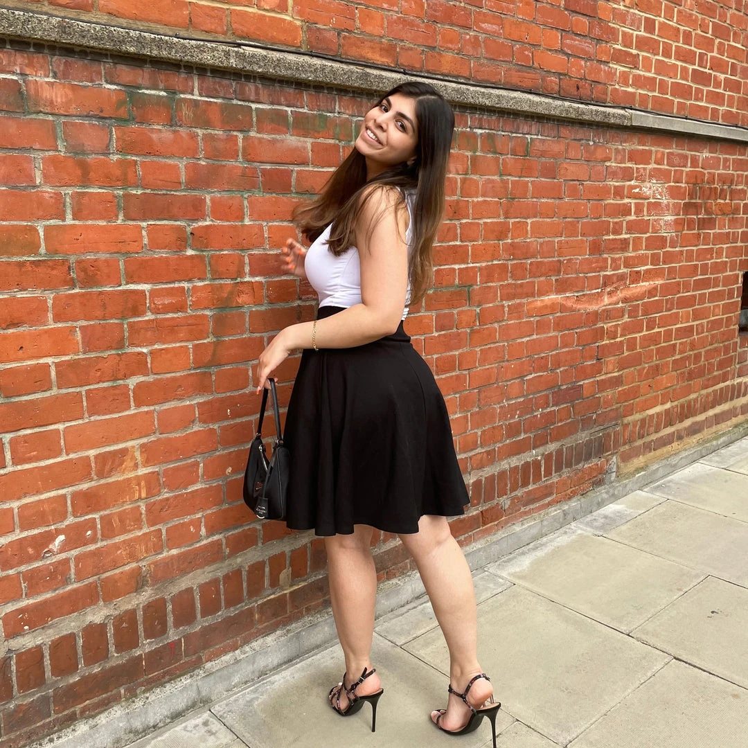 Novateks CLOTHING Flare Skirt - Oh My Gosh! - Black