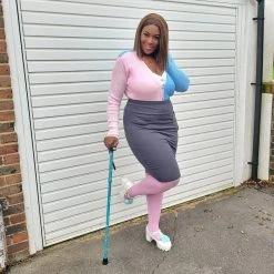 Novateks Pencil Skirt - Oh My! - Slate Grey