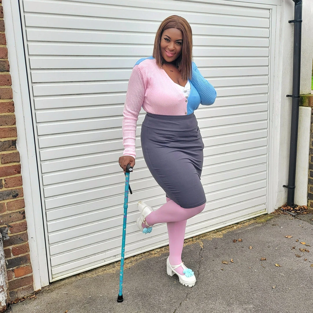 Novateks Pencil Skirt - Oh My! - Slate Grey