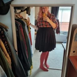 Novateks CLOTHING Flare Skirt - Oh My Gosh! - Black