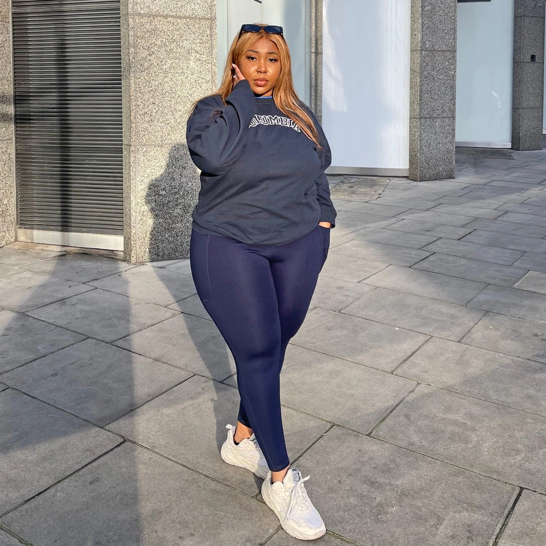 Novateks Squat Proof Leggings - 7/8 Length - Navy CLOTHING