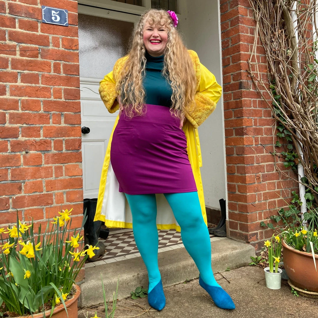 Novateks CLOTHING Mini Skirt - Oh! - Figgy Pudding