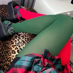 Calzifico Toninelli Opaque Duo Tights - Bottled Delight