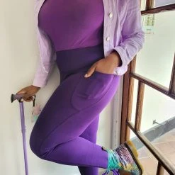 Novateks CLOTHING Squat Proof Leggings - Full Length - Suffragette Purple