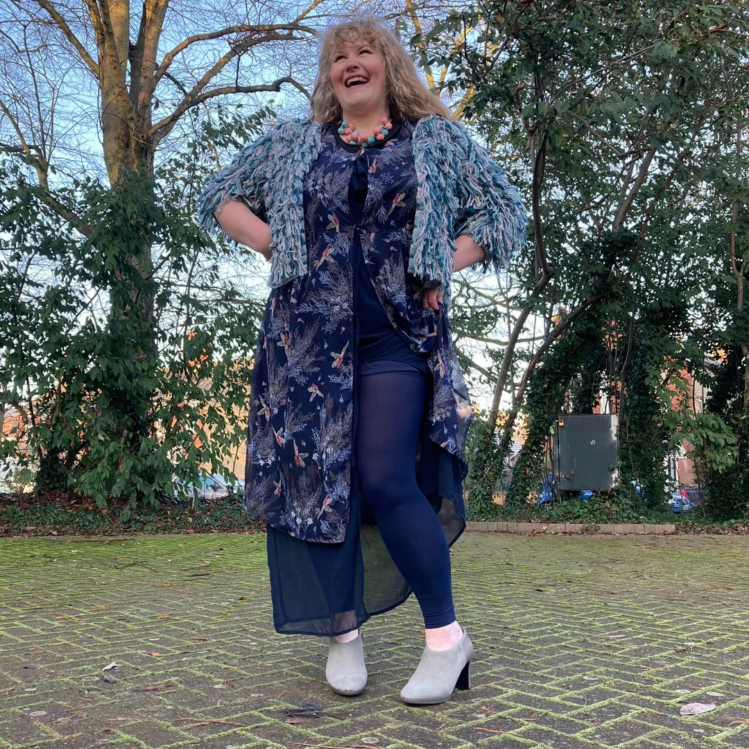 Calzifico Toninelli Opaque Footless Tights - Navy