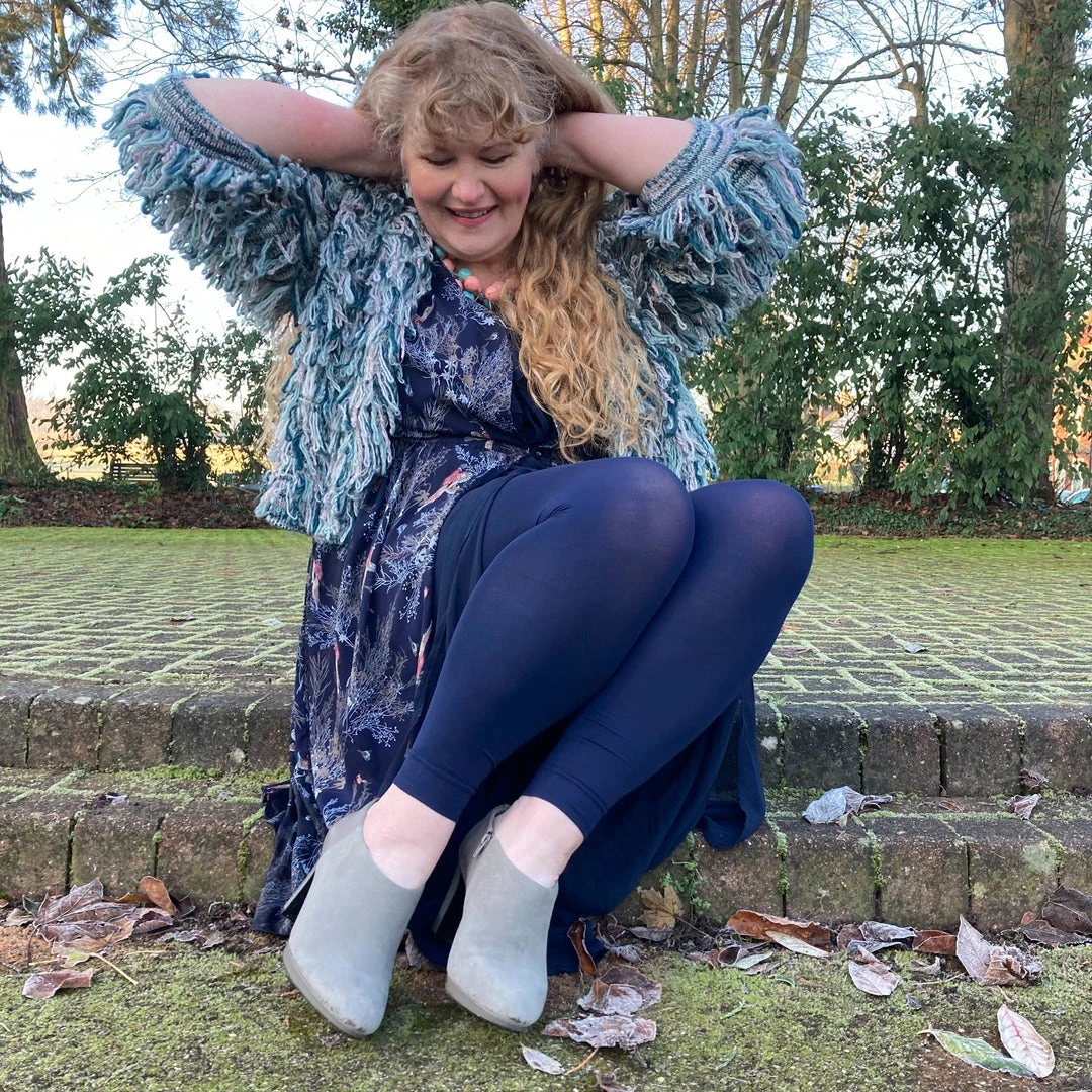 Calzifico Toninelli Opaque Footless Tights - Navy