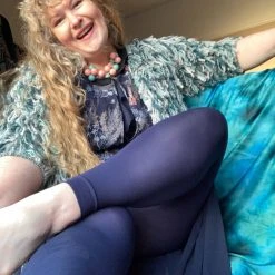 Calzifico Toninelli Opaque Footless Tights - Navy