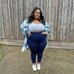 Novateks Squat Proof Leggings - 7/8 Length - Navy CLOTHING