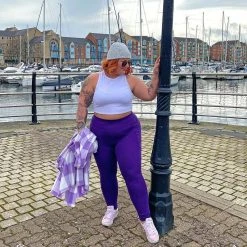 Novateks CLOTHING Squat Proof Leggings - Full Length - Suffragette Purple