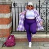 Novateks CLOTHING Squat Proof Leggings - Full Length - Suffragette Purple