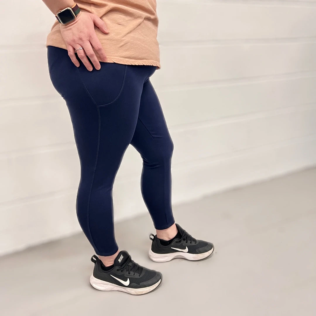 Novateks Squat Proof Leggings - 7/8 Length - Navy CLOTHING