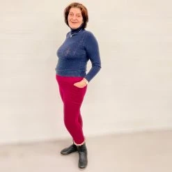 Novateks Squat Proof Leggings - Full Length - Raspberry Pie CLOTHING