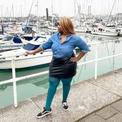 Calzifico Toninelli Opaque Tights - Blueberry Muffin