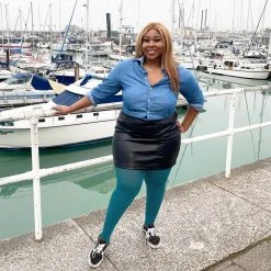 Calzifico Toninelli Opaque Tights - Blueberry Muffin