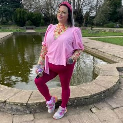 Novateks Squat Proof Leggings - Full Length - Raspberry Pie CLOTHING