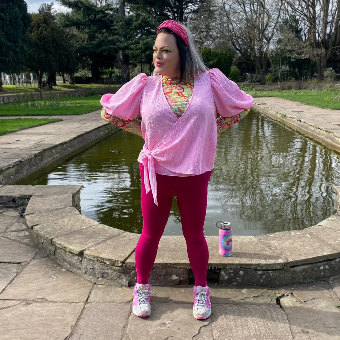 Novateks Squat Proof Leggings - Full Length - Raspberry Pie CLOTHING