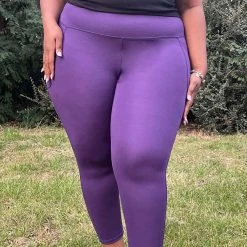 Novateks Squat Proof Leggings - 7/8 Length - Suffragette Purple