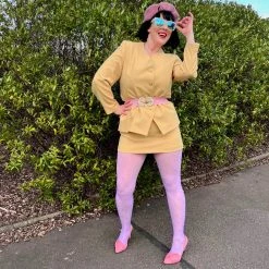 Calzifico Toninelli Semi-Opaque Polka - Cassis De Violet