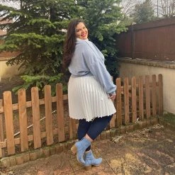 Calzifico Toninelli Merino Wool Footless Tights - Royal Navy