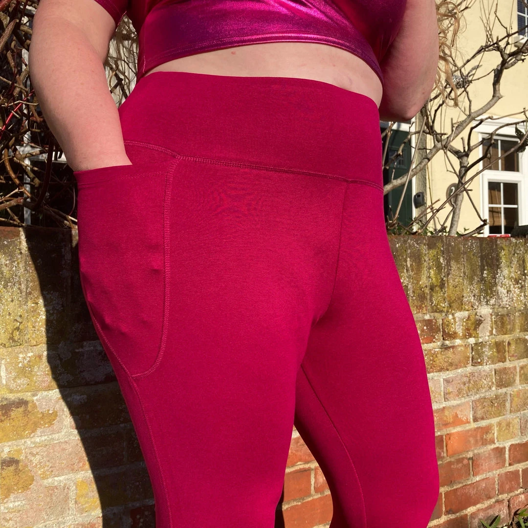 Novateks Squat Proof Leggings - 7/8 Length - Raspberry Pie CLOTHING