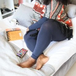 Calzifico Toninelli Merino Wool Footless Tights - Royal Navy