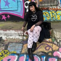 Calzifico Toninelli Opaque Skullz Tights - Snow White