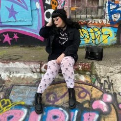 Calzifico Toninelli Opaque Skullz Tights - Snow White