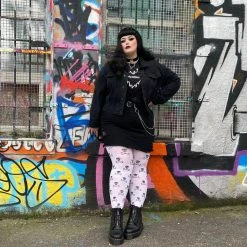 Calzifico Toninelli Opaque Skullz Tights - Snow White