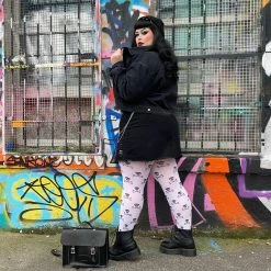 Calzifico Toninelli Opaque Skullz Tights - Snow White