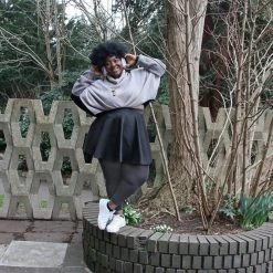 Calzifico Toninelli Wool Tights Merino Wool Footless Tights - Storm Cloud