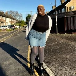 Calzifico Toninelli Opaque Footless Tights - Slate