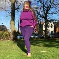 Novateks CLOTHING Squat Proof Leggings - Full Length - Suffragette Purple