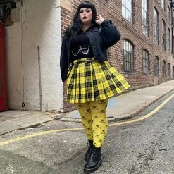 Calzifico Toninelli Opaque Skullz Tights - Toxic