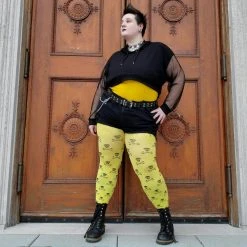 Calzifico Toninelli Opaque Skullz Tights - Toxic