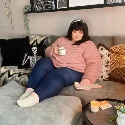 Calzifico Toninelli Merino Wool Footless Tights - Royal Navy