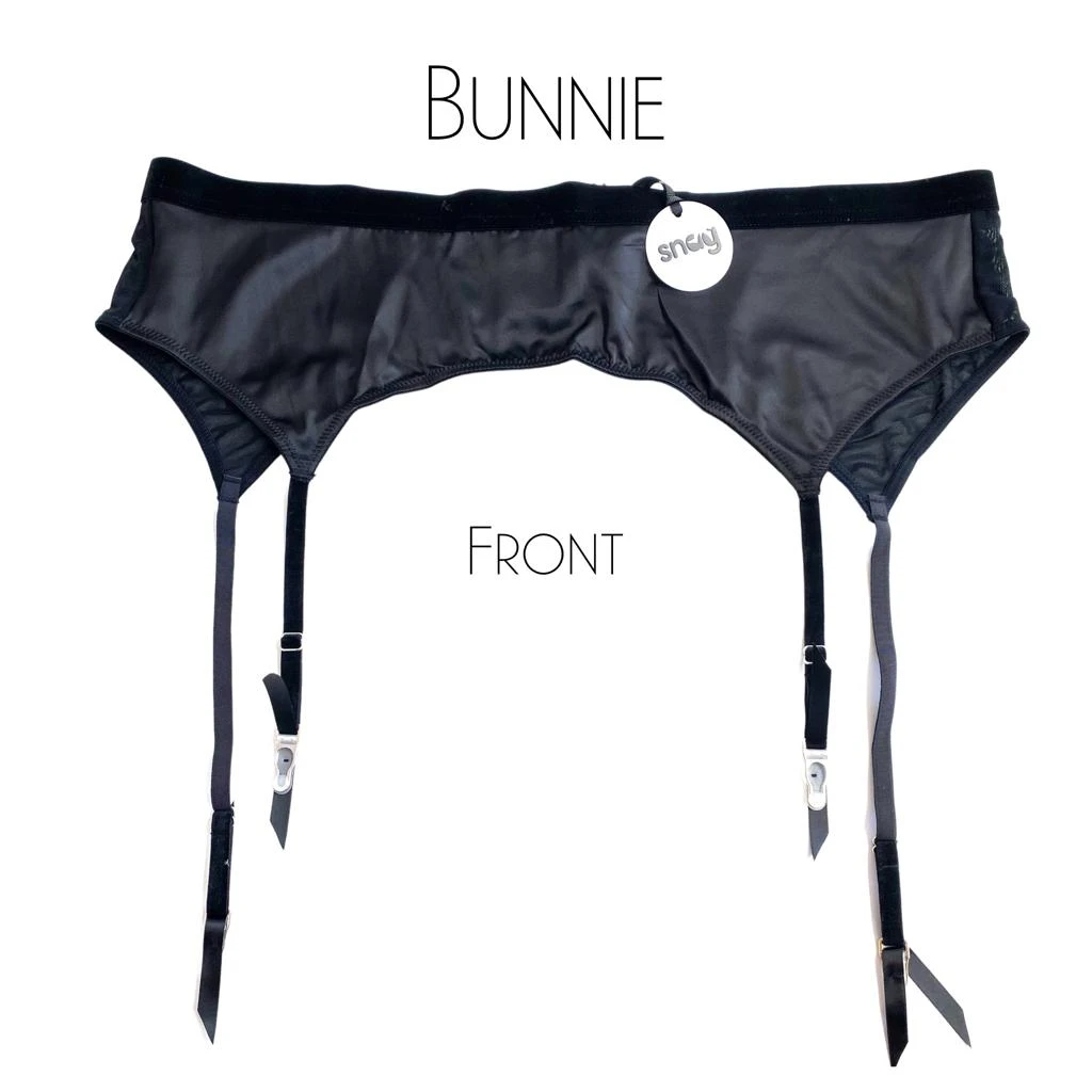 Playful Promises Suspender Belt - Bunnie Stockings & Suspenders