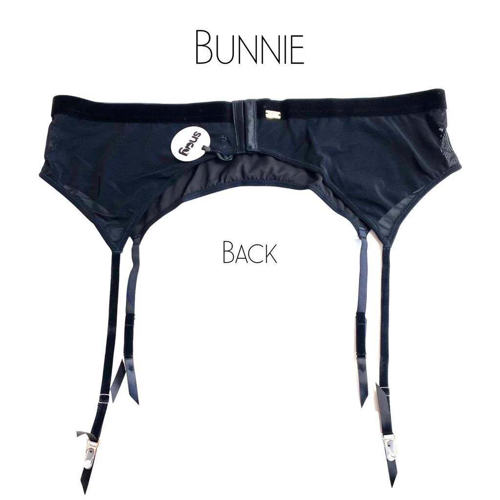 Playful Promises Suspender Belt - Bunnie Stockings & Suspenders